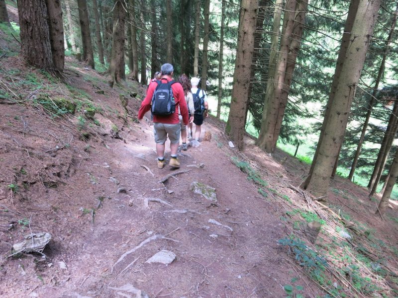 Hiking the Hahnenkamm. Image © PlanetSKI